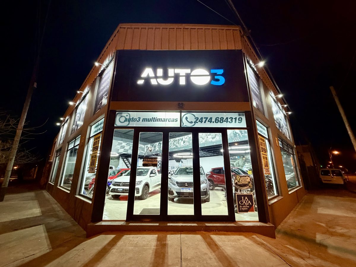 Frente del local de AUTO3 en Salto